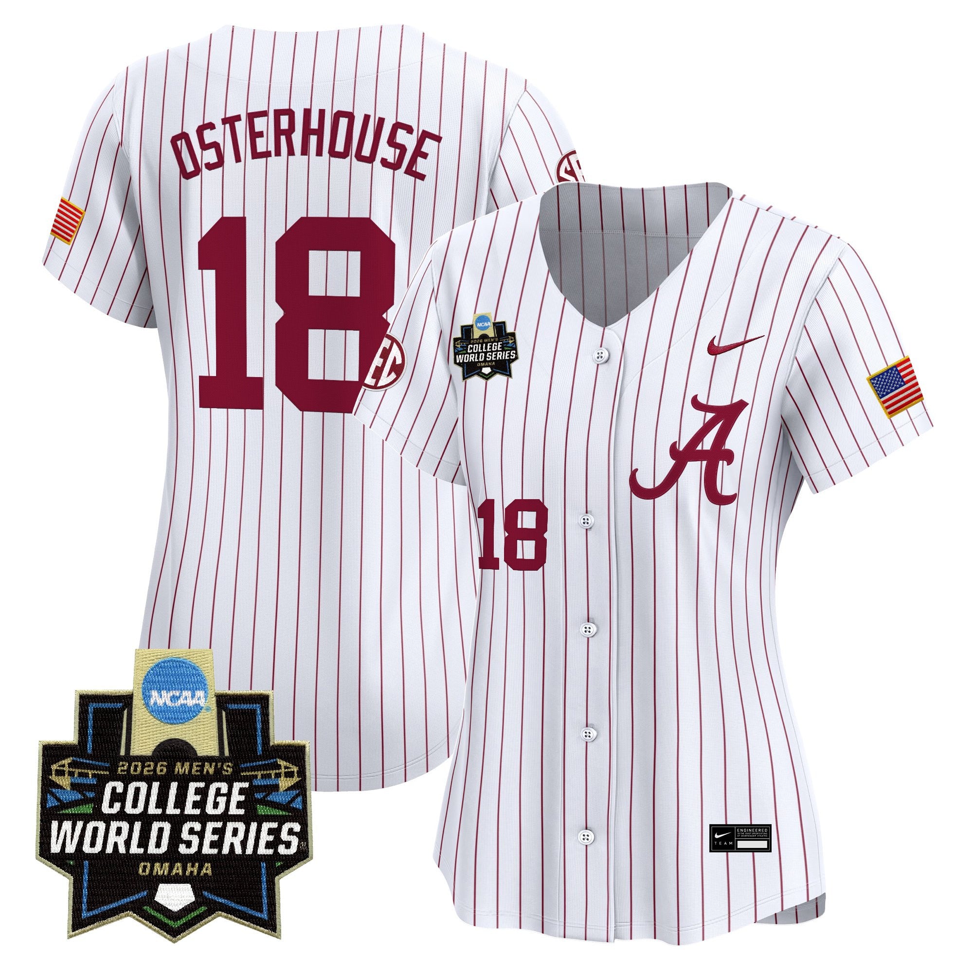 Women's Alabama Crimson Tide 2026 World Series Vapor Premier Limited Jersey - All Stitched