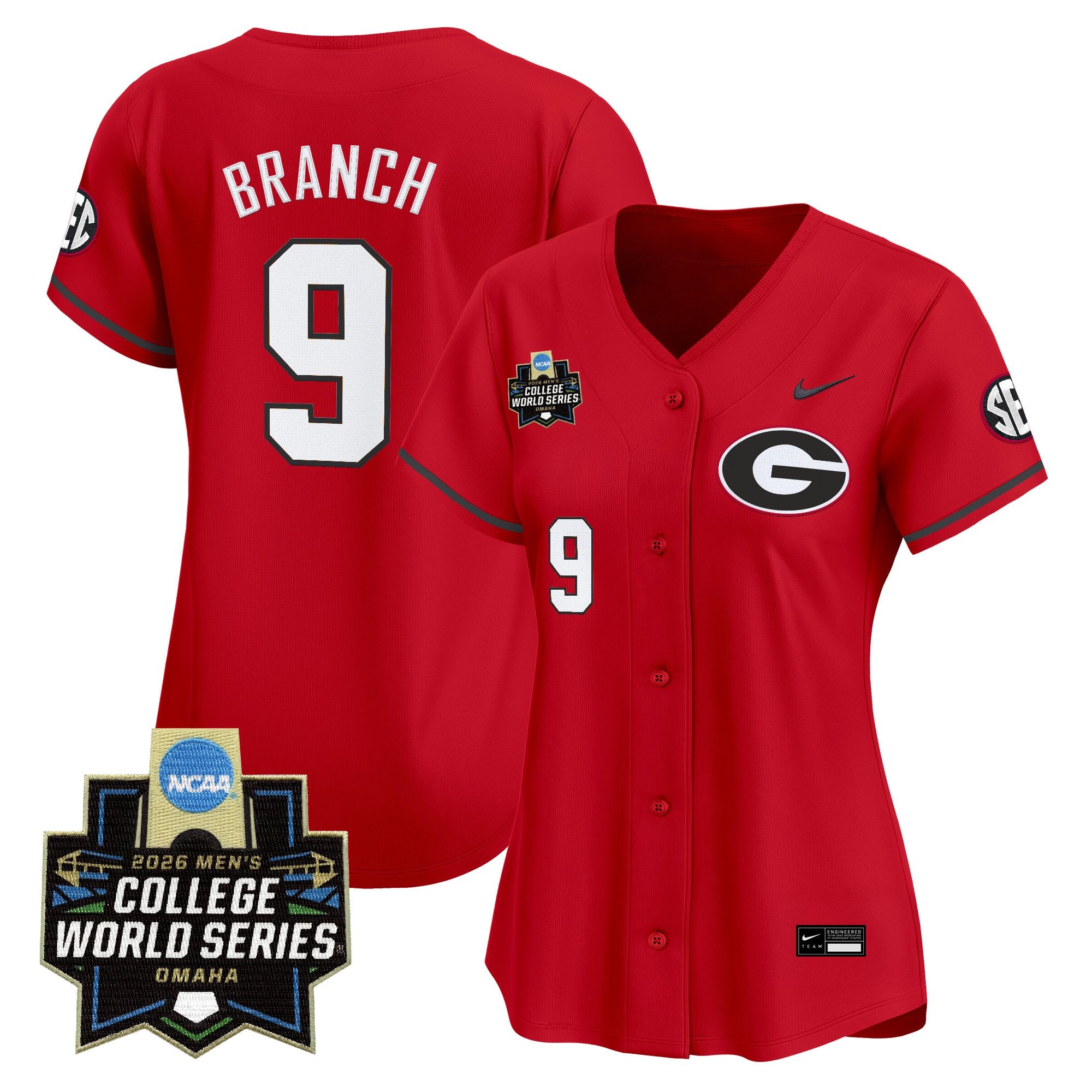 Women's Georgia Bulldogs Baseball 2026 World Series Vapor Premier Limited Jersey - All Stitched