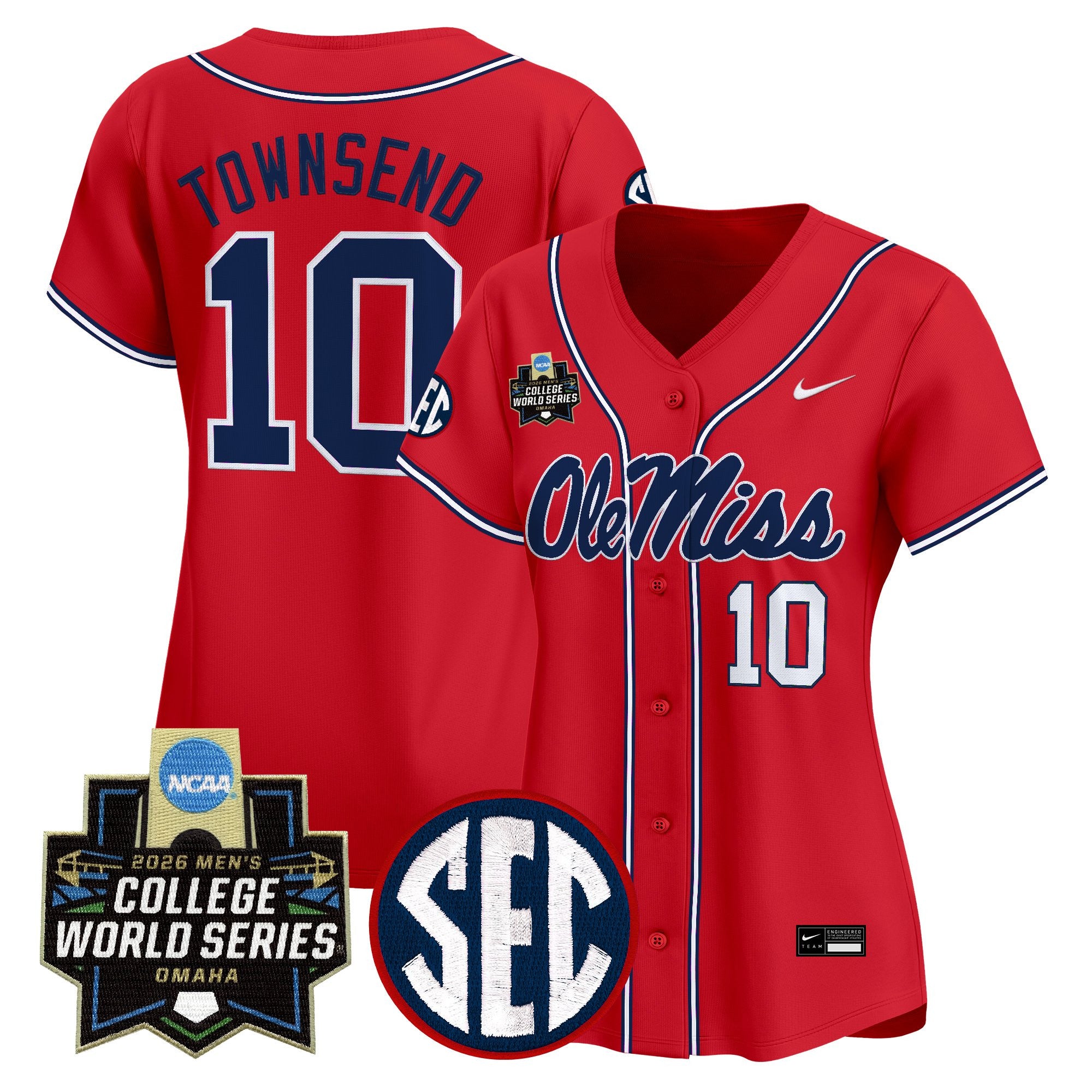 Women's Ole Miss Rebels 2026 World Series Vapor Premier Limited Jersey - All Stitched