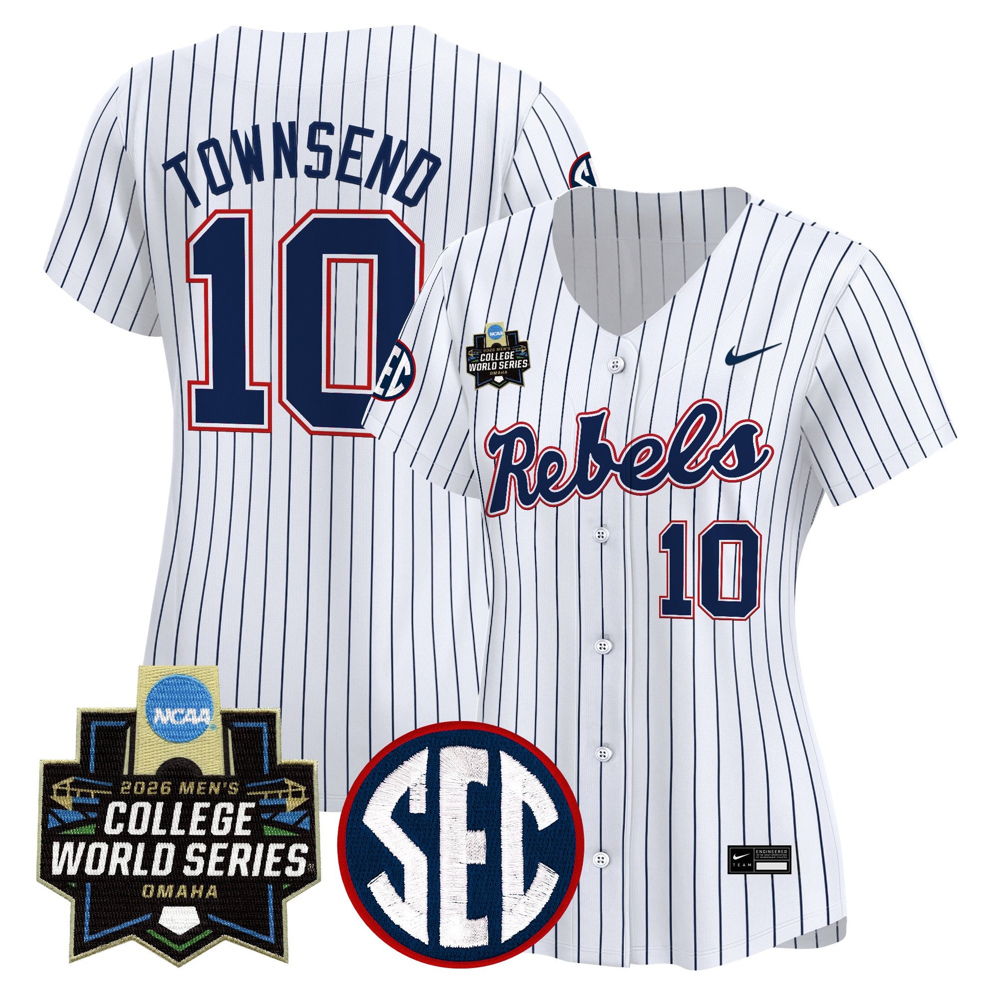 Women's Ole Miss Rebels 2026 World Series Vapor Premier Limited Jersey - All Stitched