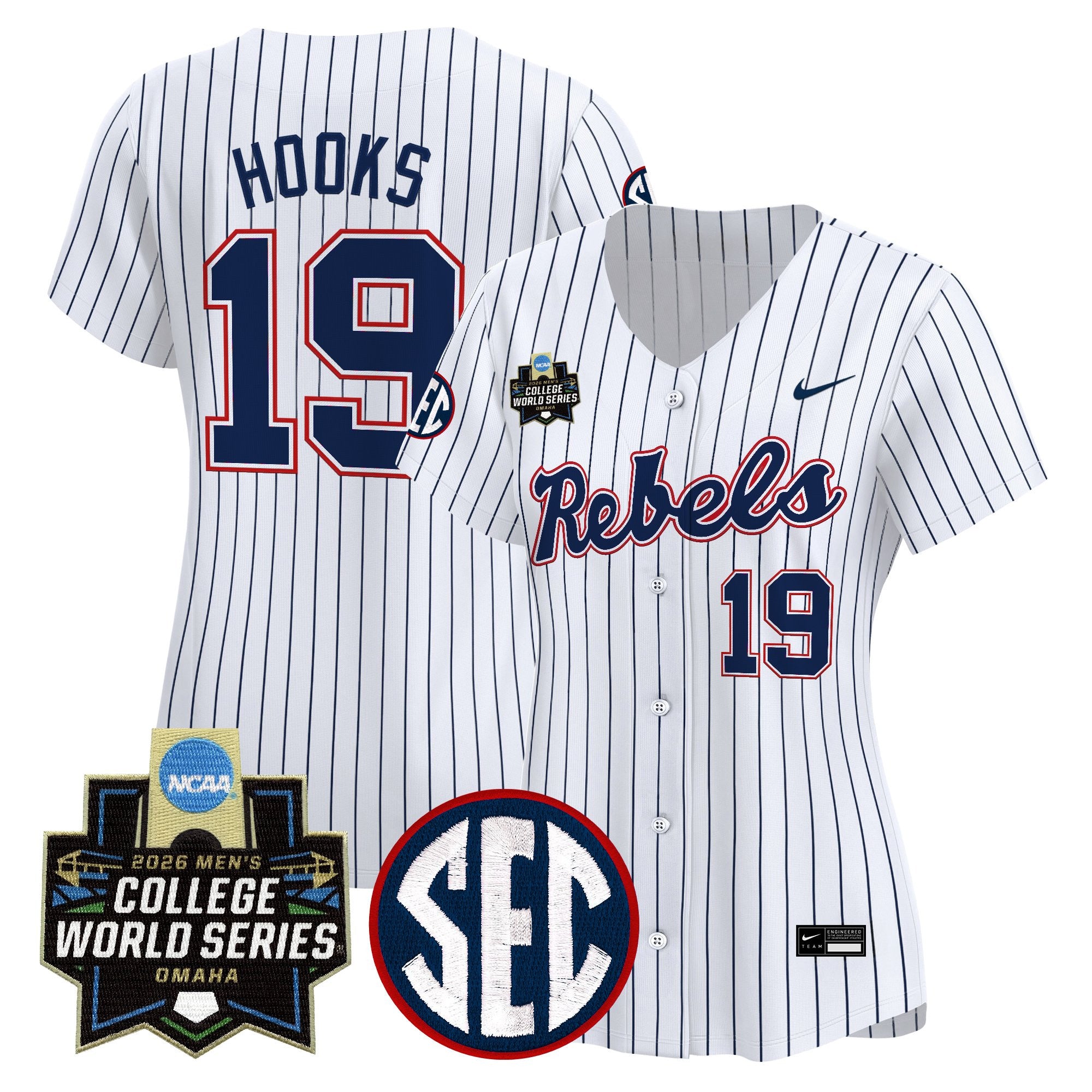 Women's Ole Miss Rebels 2026 World Series Vapor Premier Limited Jersey - All Stitched
