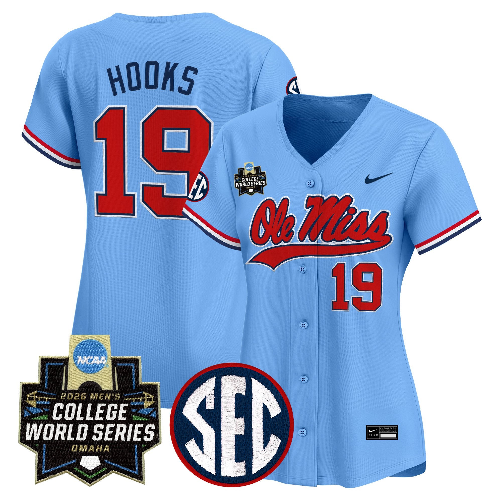 Women's Ole Miss Rebels 2026 World Series Vapor Premier Limited Jersey - All Stitched