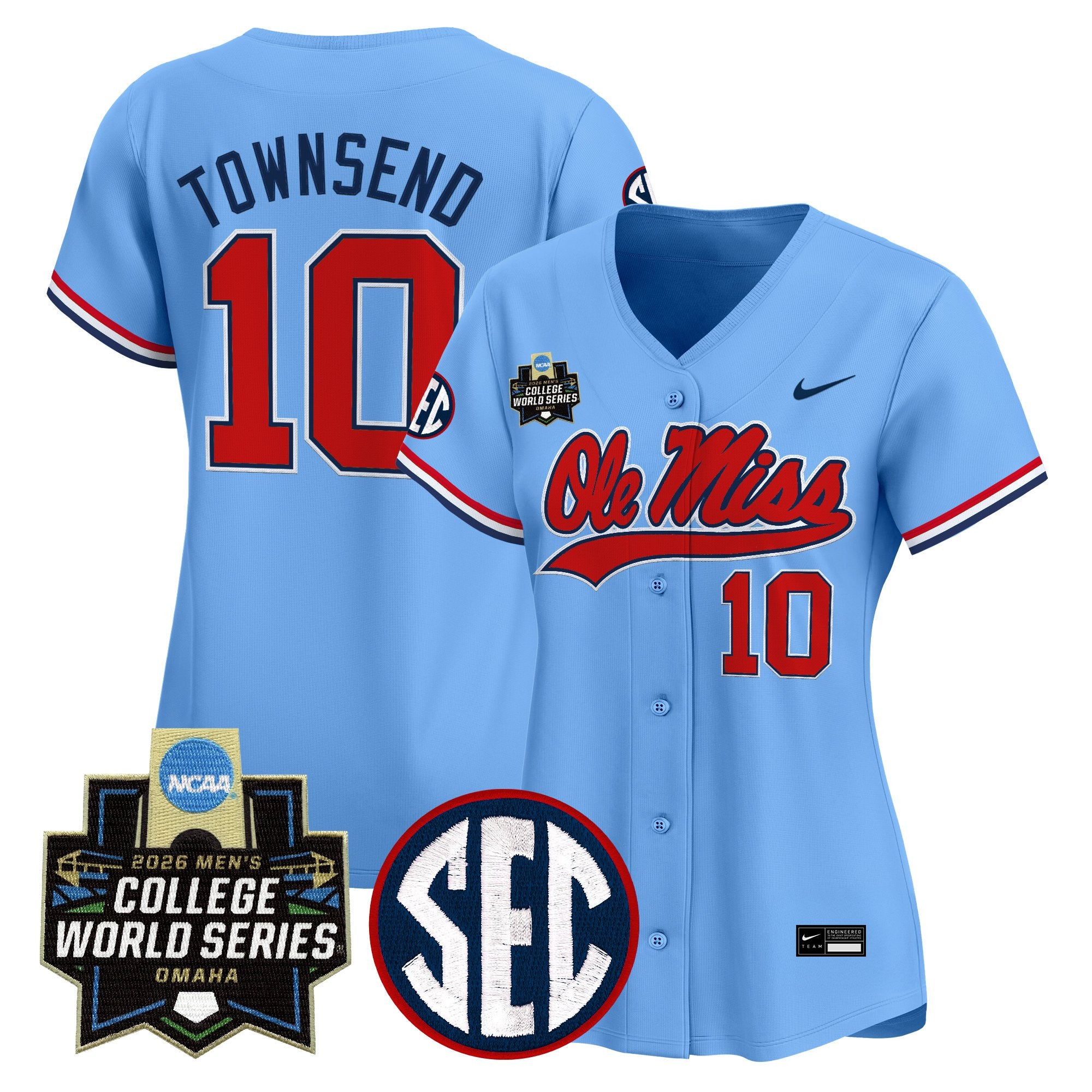 Women's Ole Miss Rebels 2026 World Series Vapor Premier Limited Jersey - All Stitched