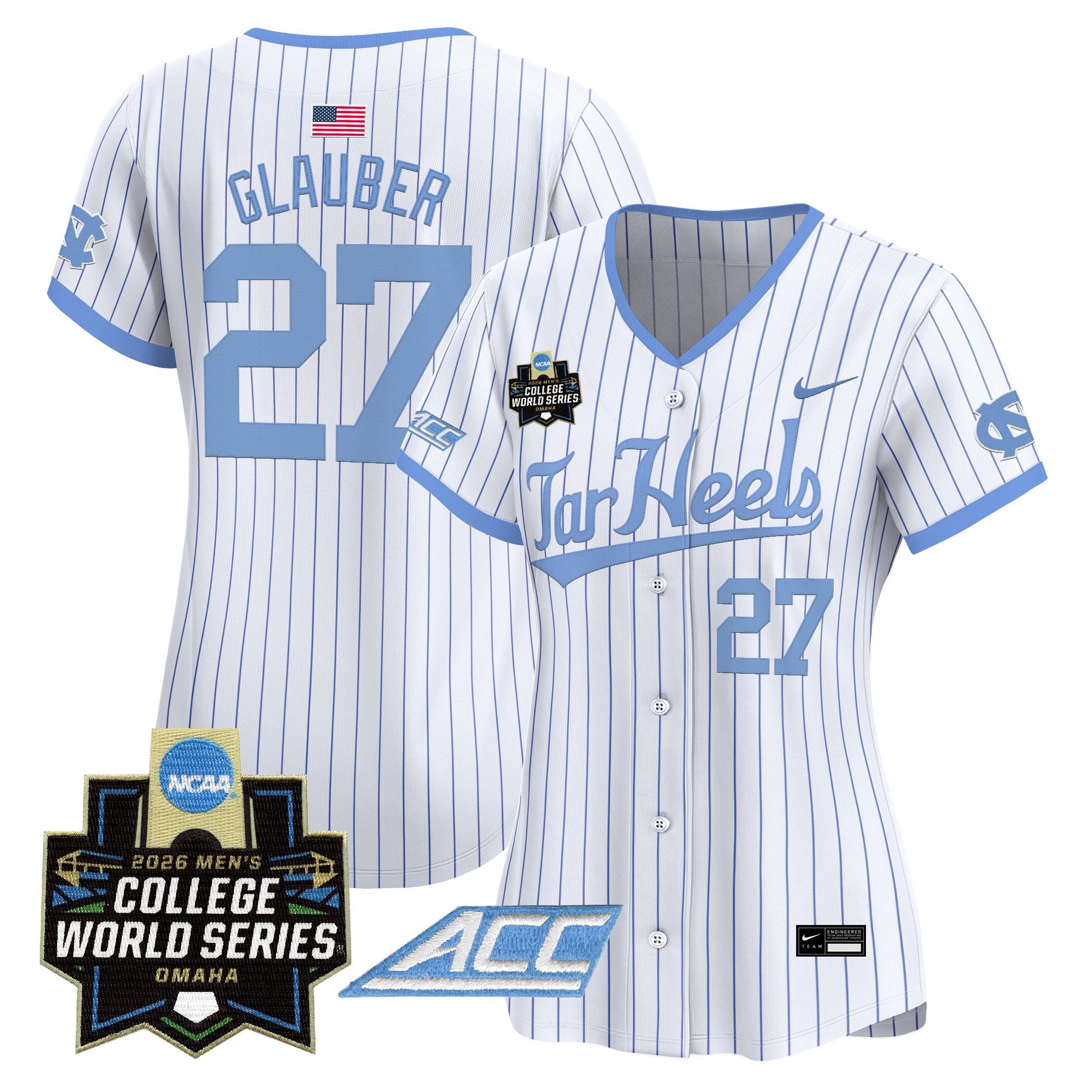Women's North Carolina Tar Heels 2026 World Series Vapor Premier Limited Jersey - All Stitched