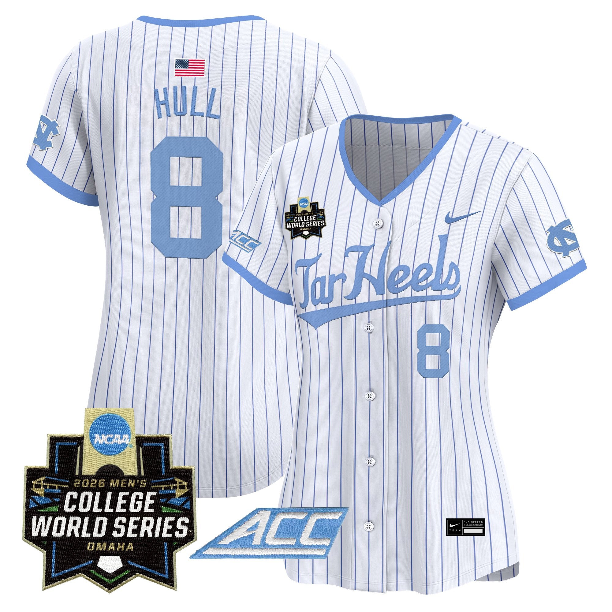 Women's North Carolina Tar Heels 2026 World Series Vapor Premier Limited Jersey - All Stitched