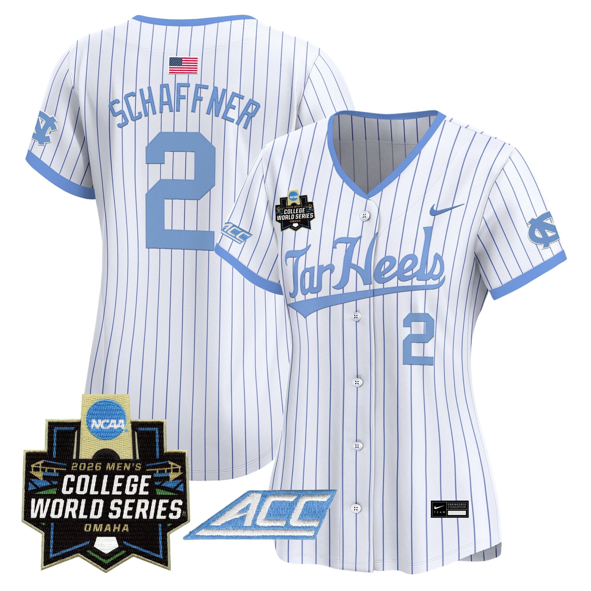 Women's North Carolina Tar Heels 2026 World Series Vapor Premier Limited Jersey - All Stitched