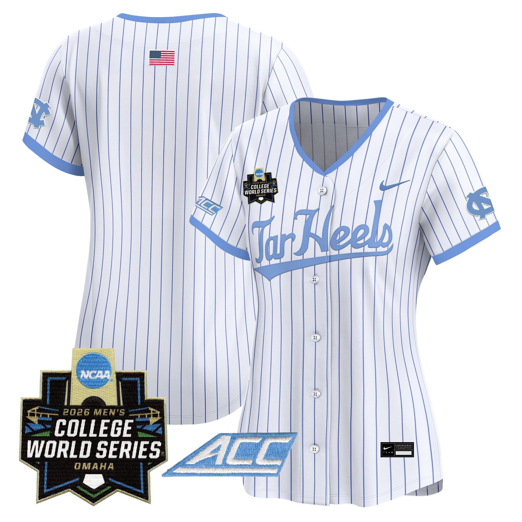 Women's North Carolina Tar Heels 2026 World Series Vapor Premier Limited Jersey - All Stitched