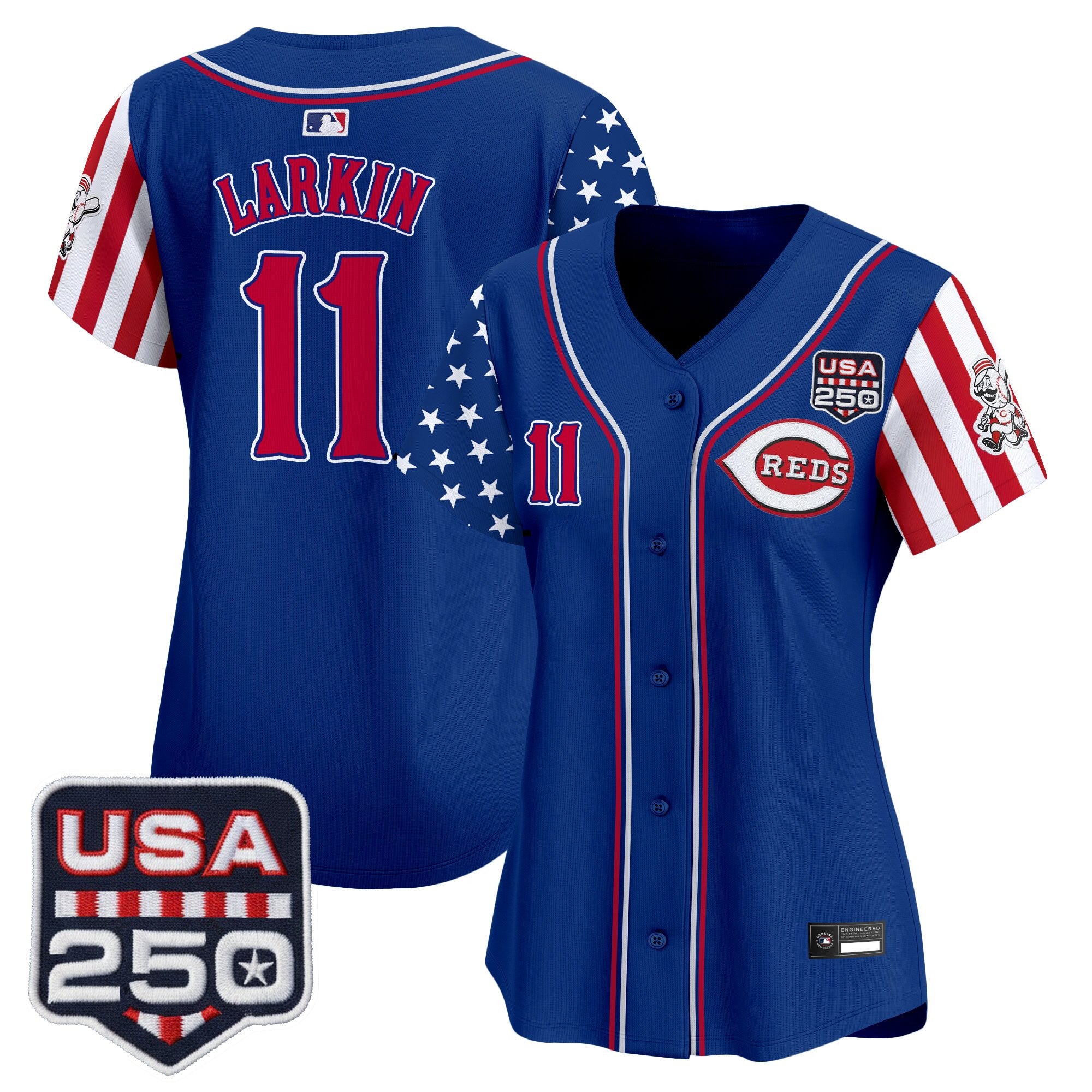 Women's Cincinnati Reds "America250 Edition" Vapor Premier Limited Jersey - All Stitched