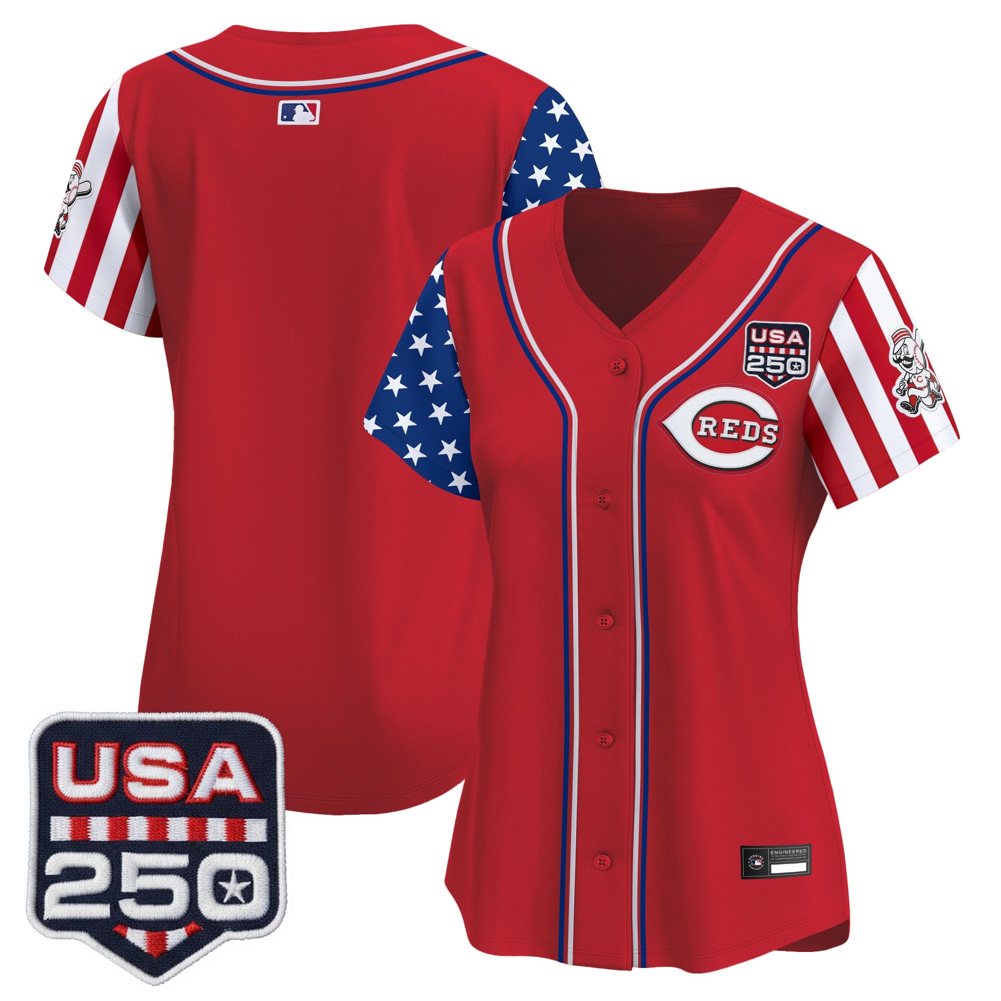 Women's Cincinnati Reds "America250 Edition" Vapor Premier Limited Jersey - All Stitched