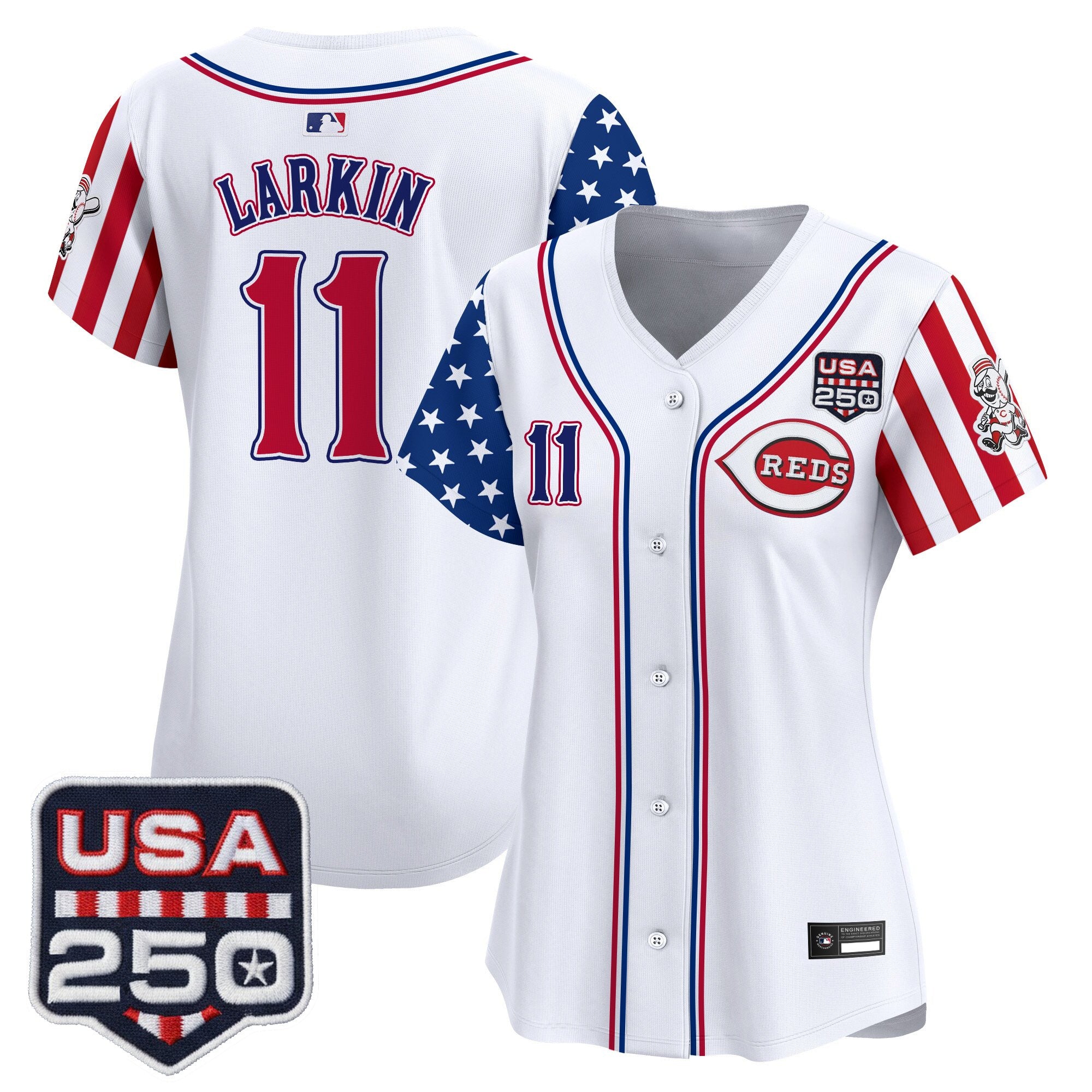 Women's Cincinnati Reds "America250 Edition" Vapor Premier Limited Jersey - All Stitched