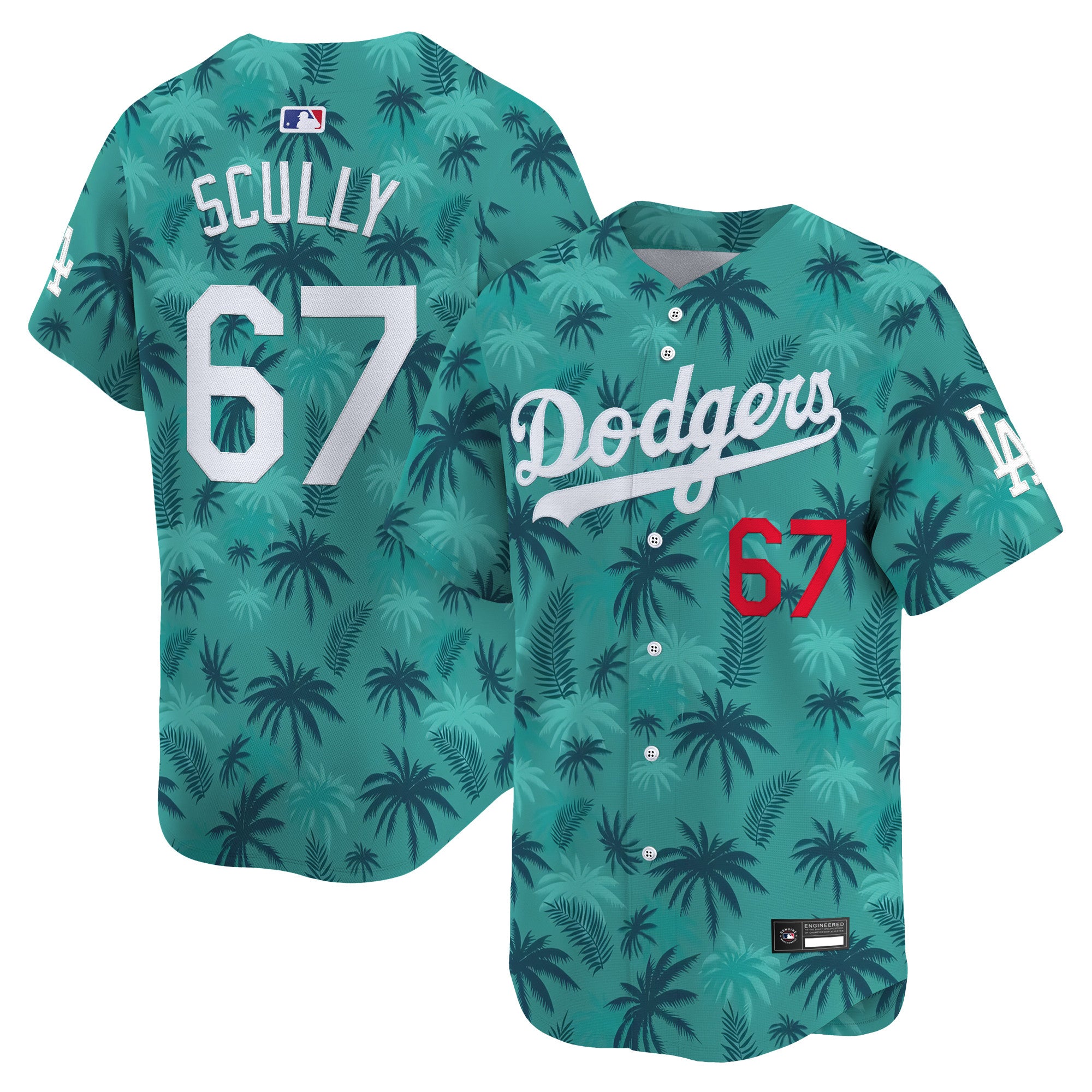 Los Angeles Dodgers GTA Vice City Vapor Premier Limited Jersey - Stitched