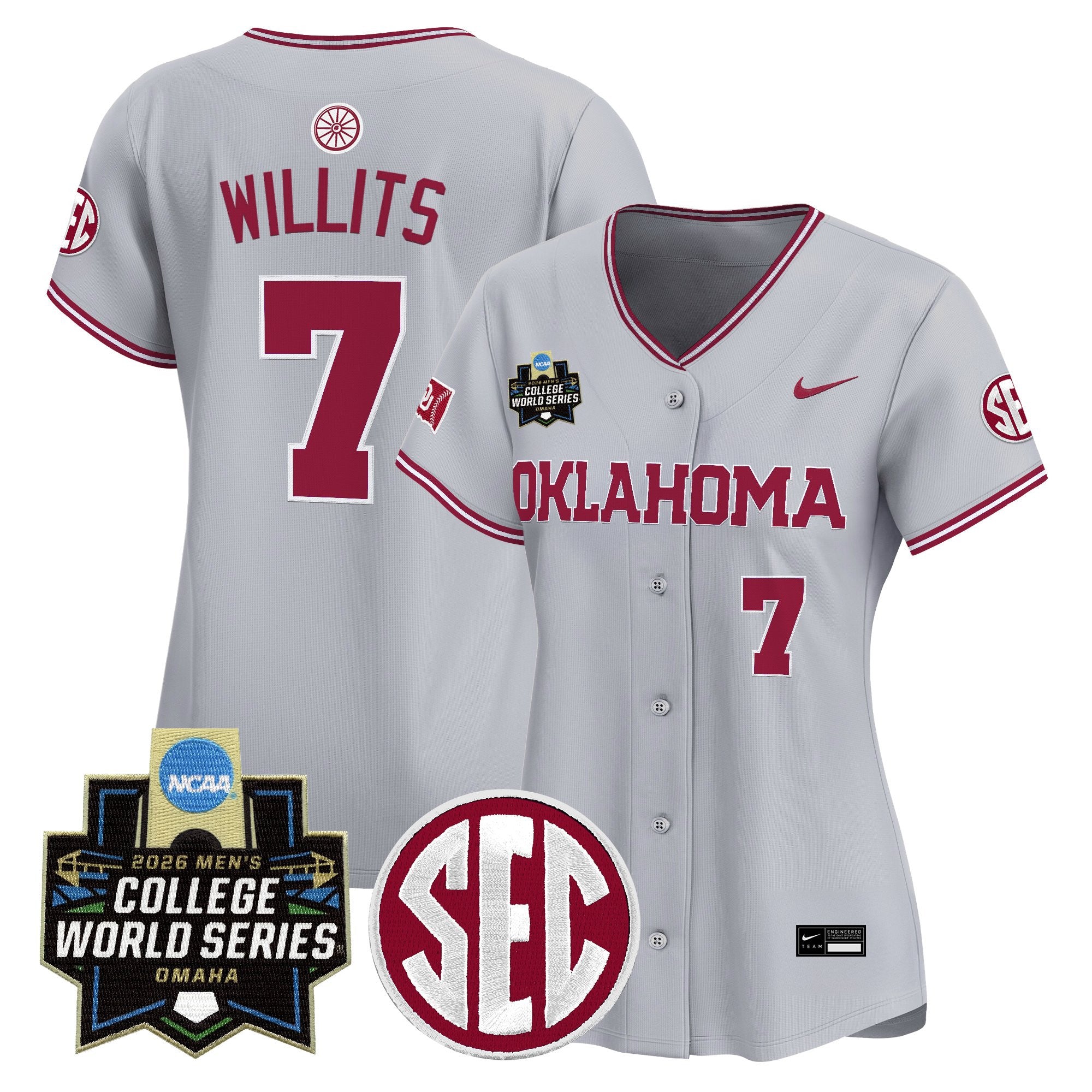 Women's Oklahoma Sooners 2026 World Series Vapor Premier Limited Jersey - All Stitched