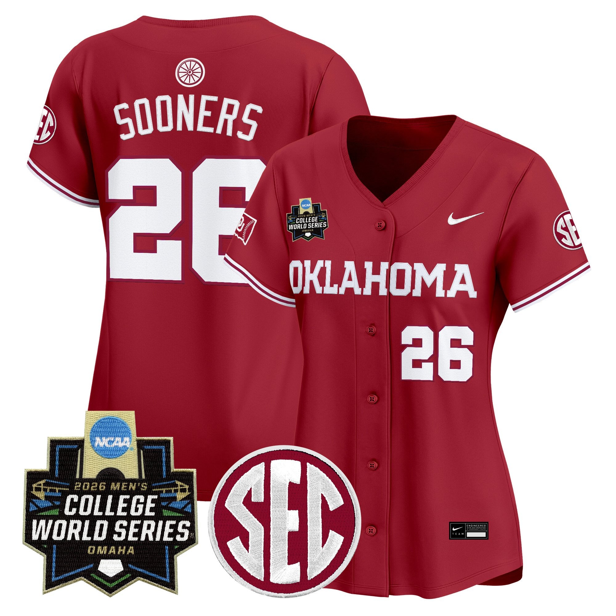 Women's Oklahoma Sooners 2026 World Series Vapor Premier Limited Jersey - All Stitched