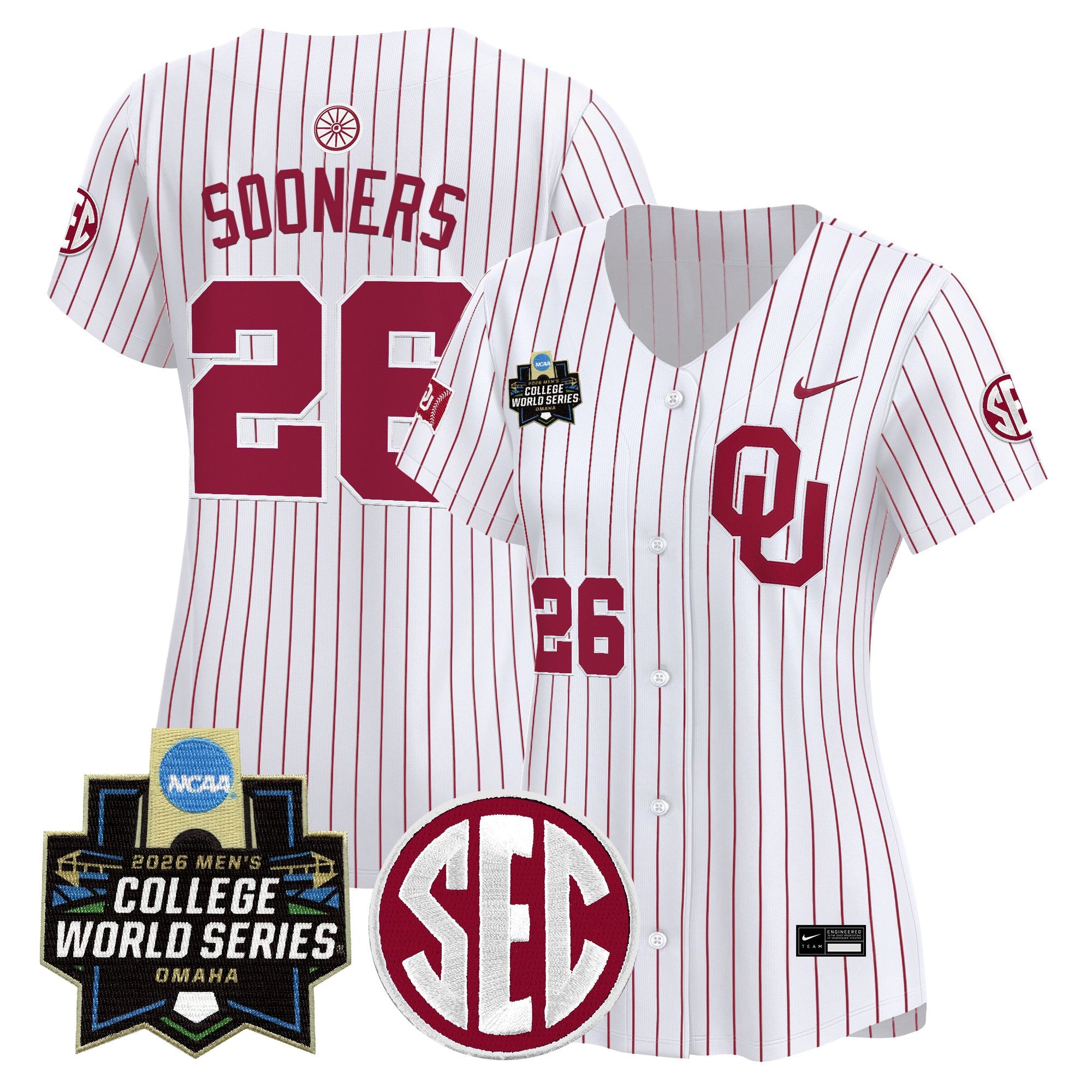 Women's Oklahoma Sooners 2026 World Series Vapor Premier Limited Jersey - All Stitched