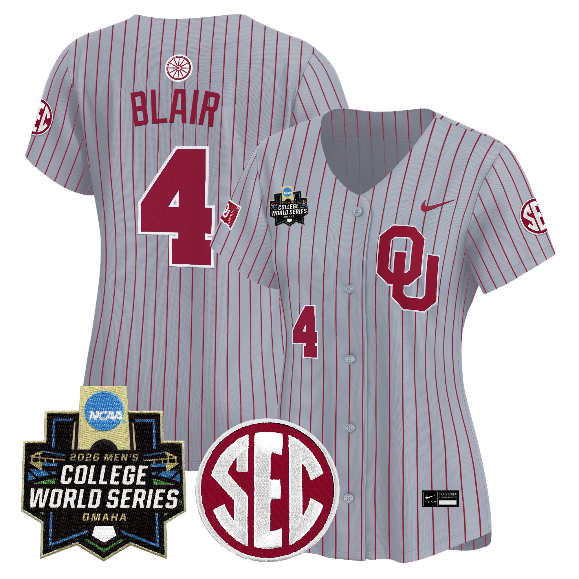 Women's Oklahoma Sooners 2026 World Series Vapor Premier Limited Jersey - All Stitched