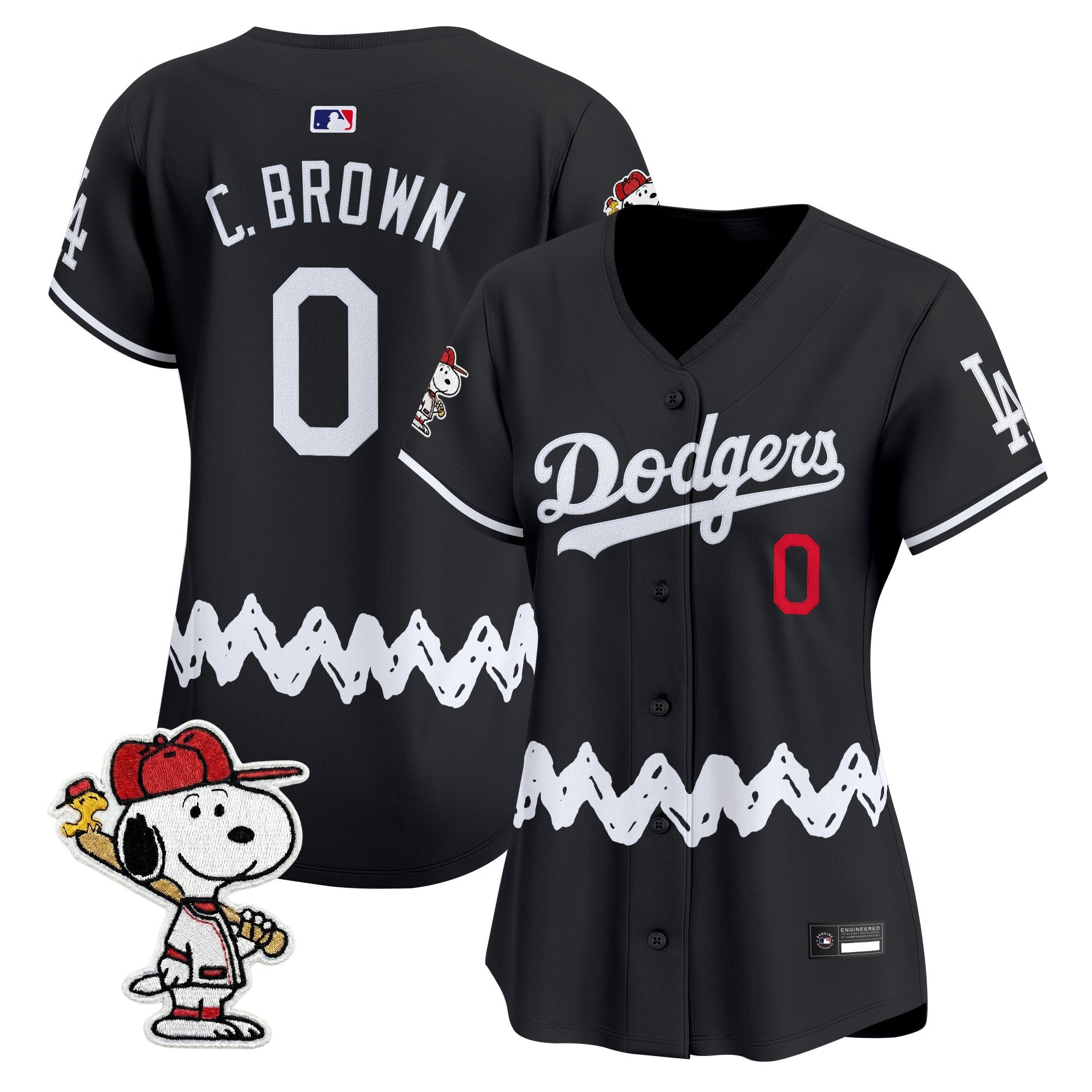 Women's Los Angeles Dodgers x Peanuts Vapor Premier Limited Jersey - Stitched