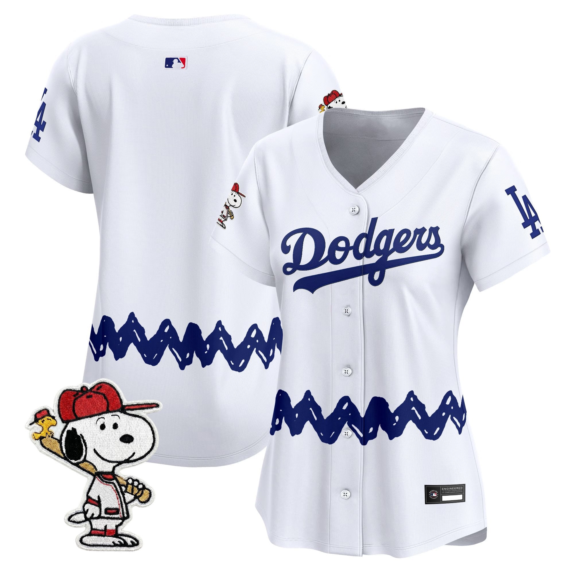 Women's Los Angeles Dodgers x Peanuts Vapor Premier Limited Jersey - Stitched
