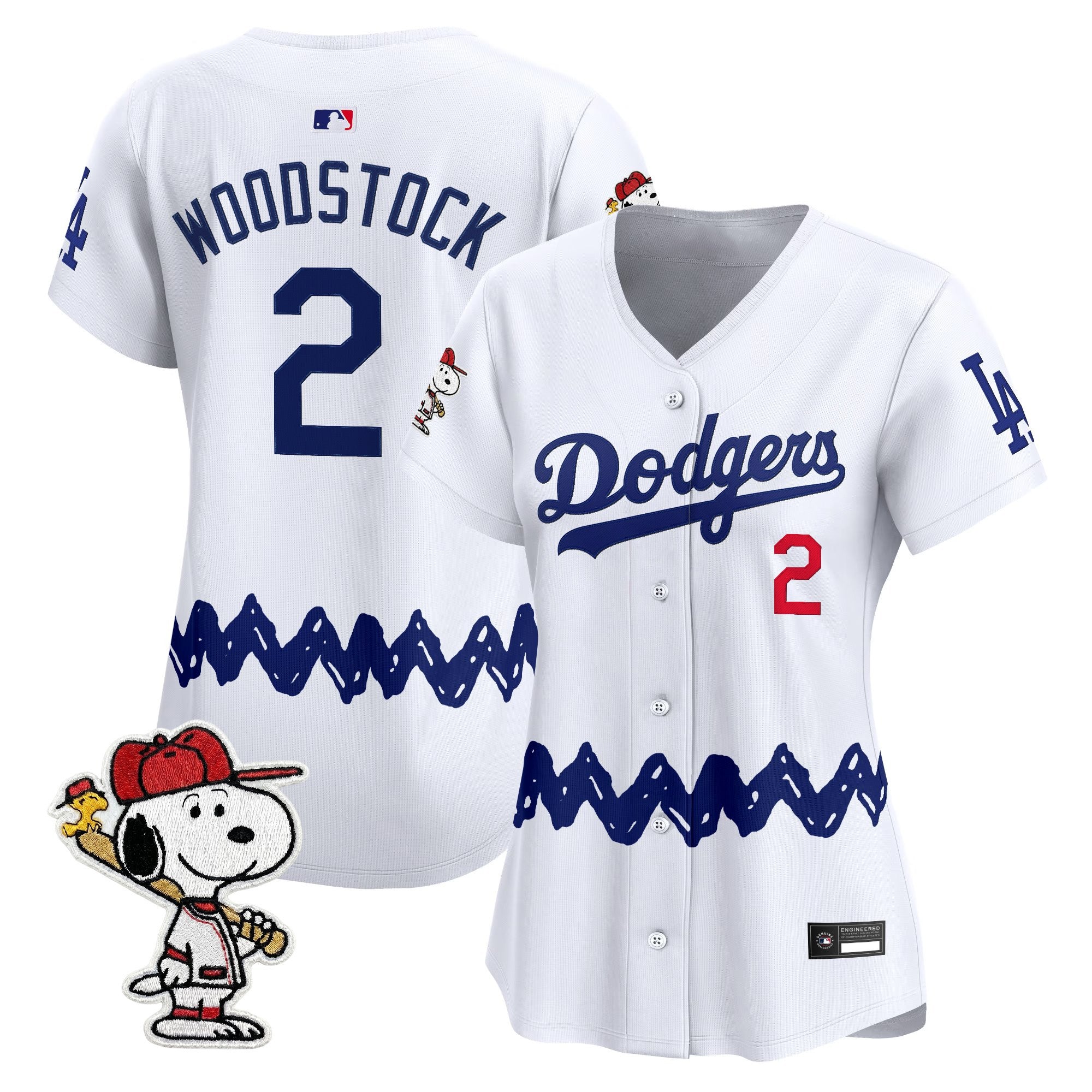 Women's Los Angeles Dodgers x Peanuts Vapor Premier Limited Jersey - Stitched