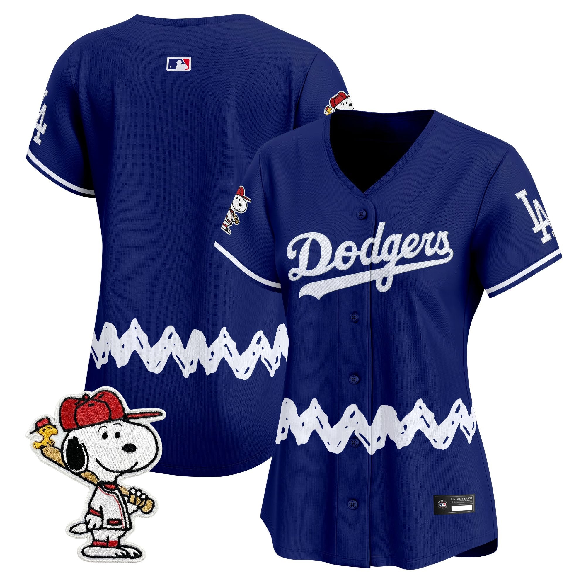 Women's Los Angeles Dodgers x Peanuts Vapor Premier Limited Jersey - Stitched