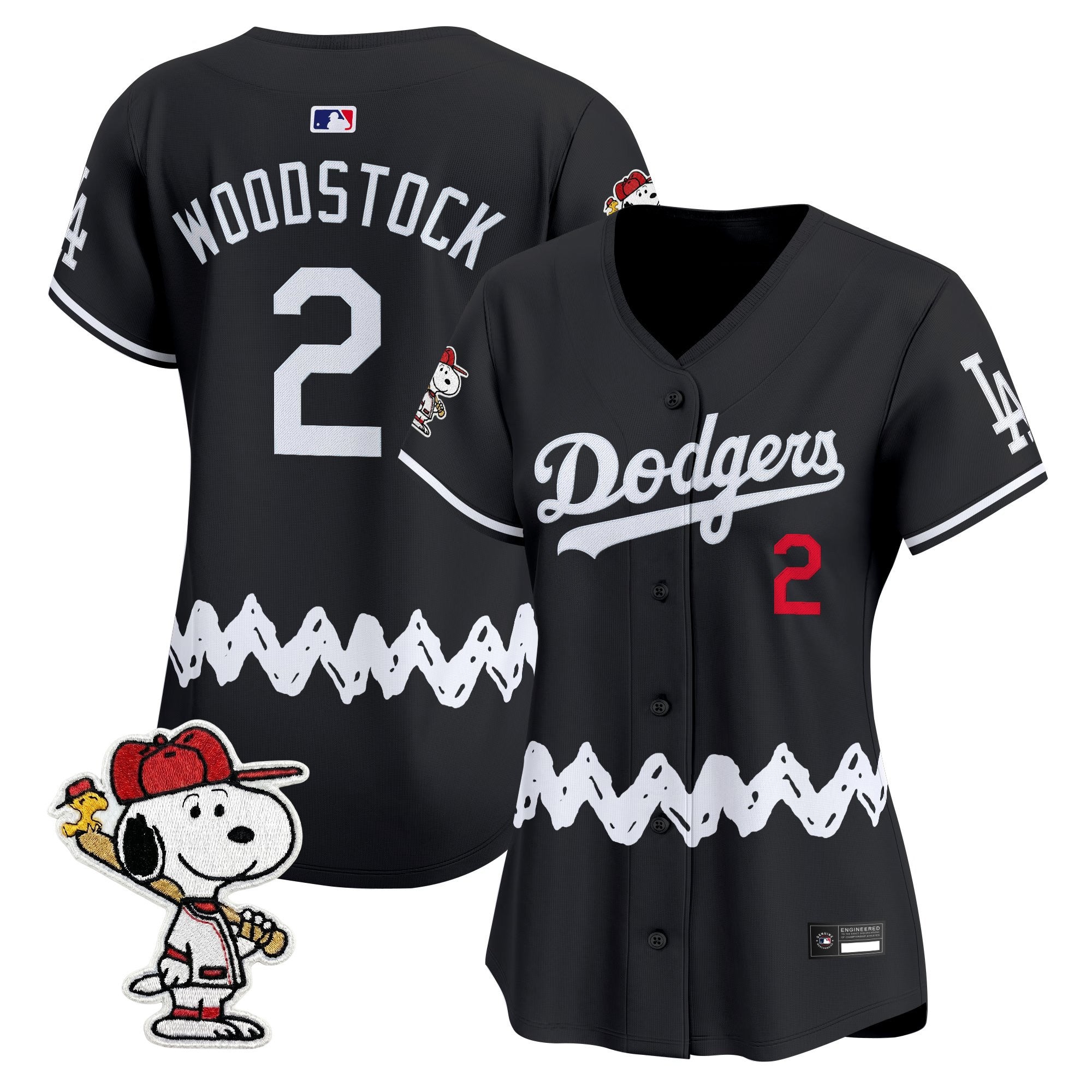 Women's Los Angeles Dodgers x Peanuts Vapor Premier Limited Jersey - Stitched