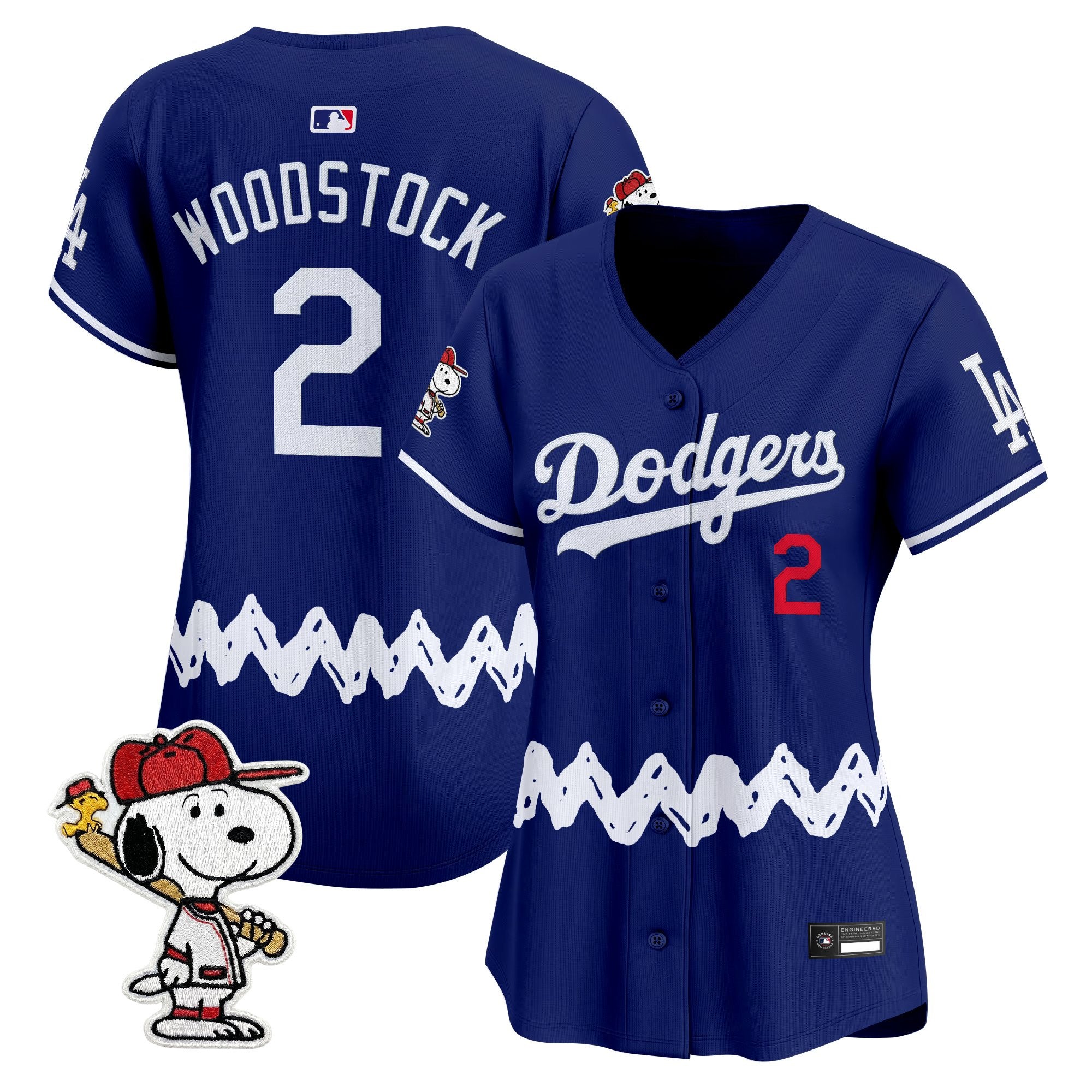Women's Los Angeles Dodgers x Peanuts Vapor Premier Limited Jersey - Stitched