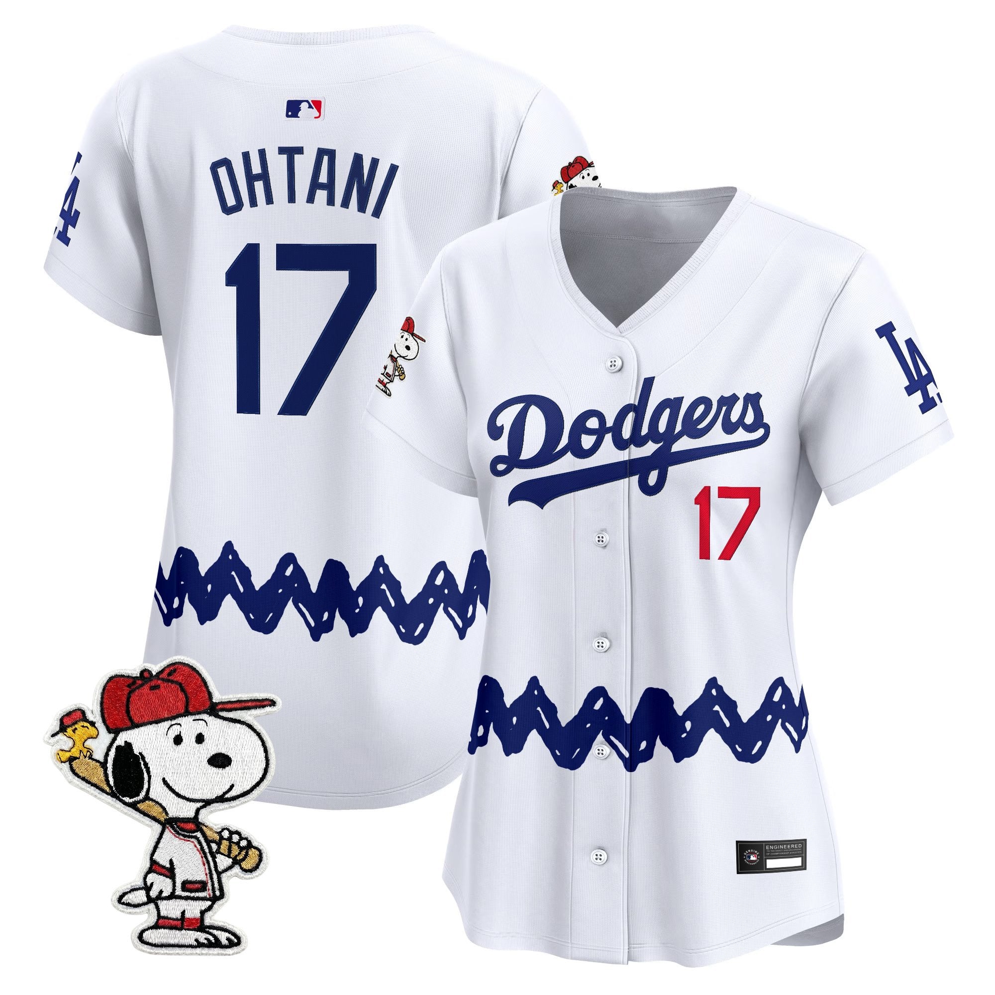 Women's Los Angeles Dodgers x Peanuts Vapor Premier Limited Jersey - Stitched