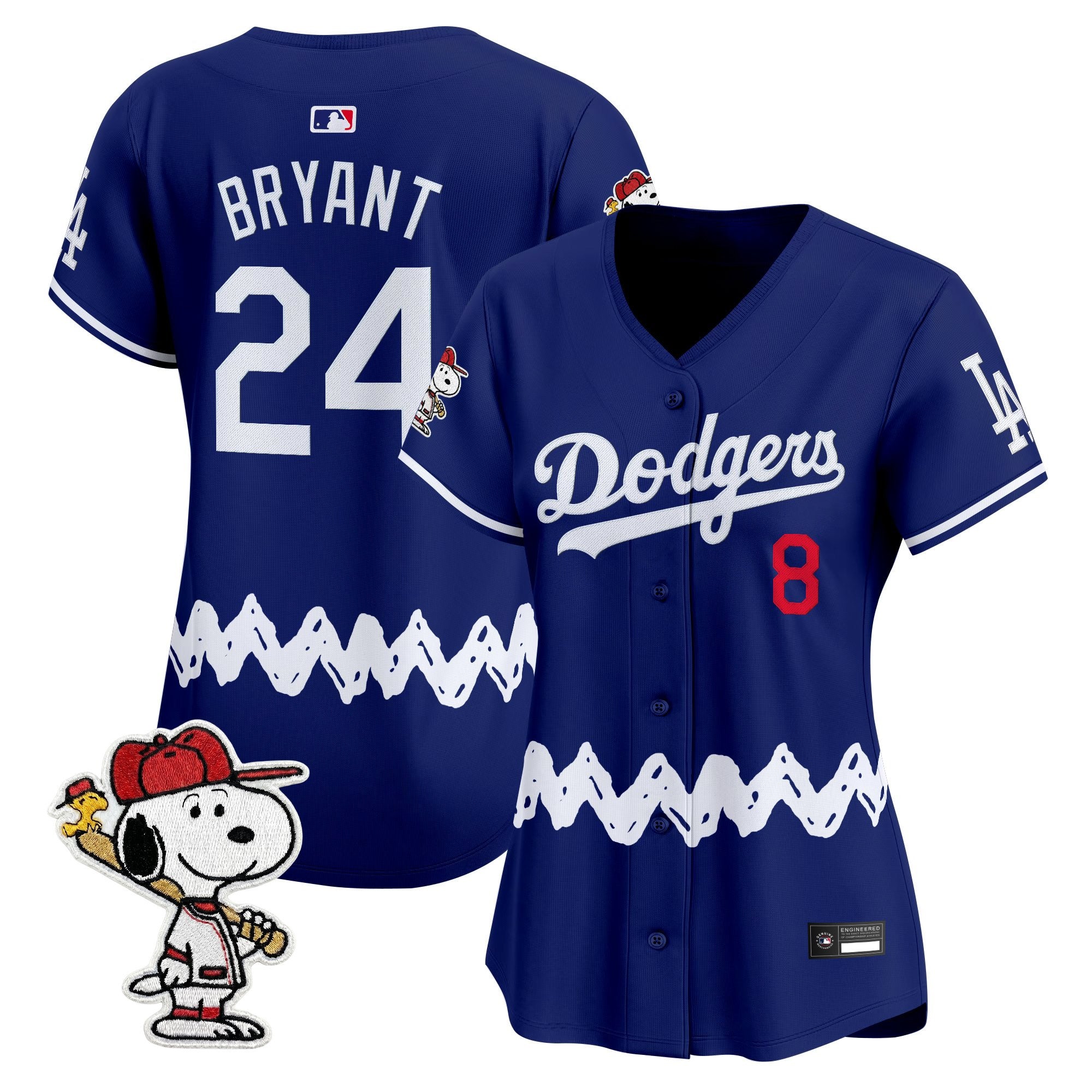 Women's Los Angeles Dodgers x Peanuts Vapor Premier Limited Jersey - Stitched